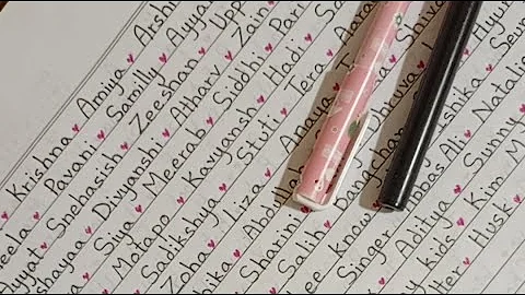 Writing subscribers names Live #handwriting #names