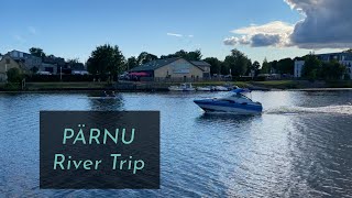 Boat trip along the river - Pärnu, Estonia