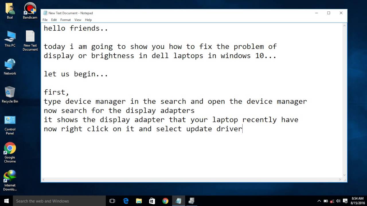 windows 10 brightness solution in dell laptops YouTube