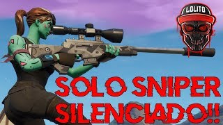 ⁣💀¡GANANDO SOLO con SNIPER SILENCIADO! 💀 ~ FORTNITE