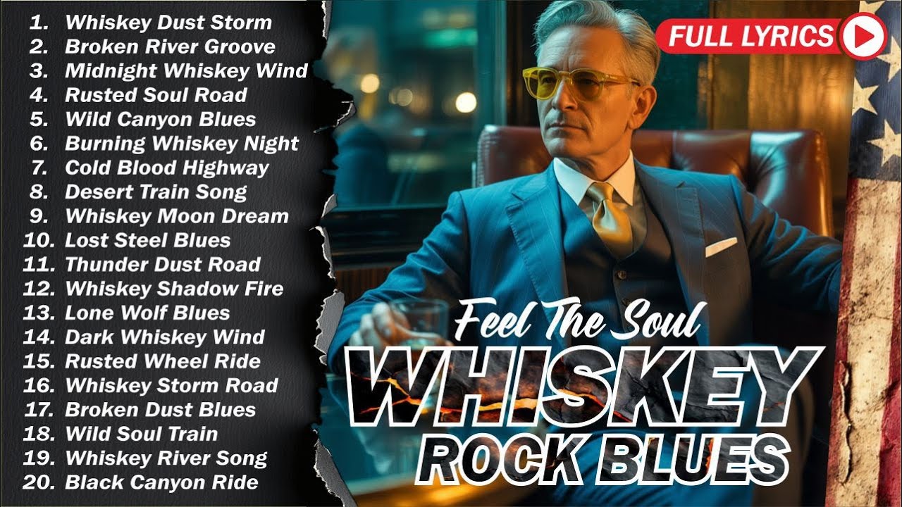 Whiskey Shadows | Slow Blues Rock Guitar for Peaceful Moments