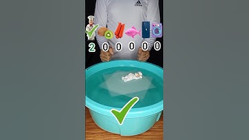 try to guess how many tissue paper it tooks! #water #experiment #shorts #satisfying