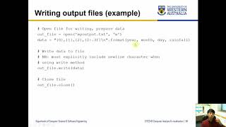 CITS2401 - 7.5. Writing files