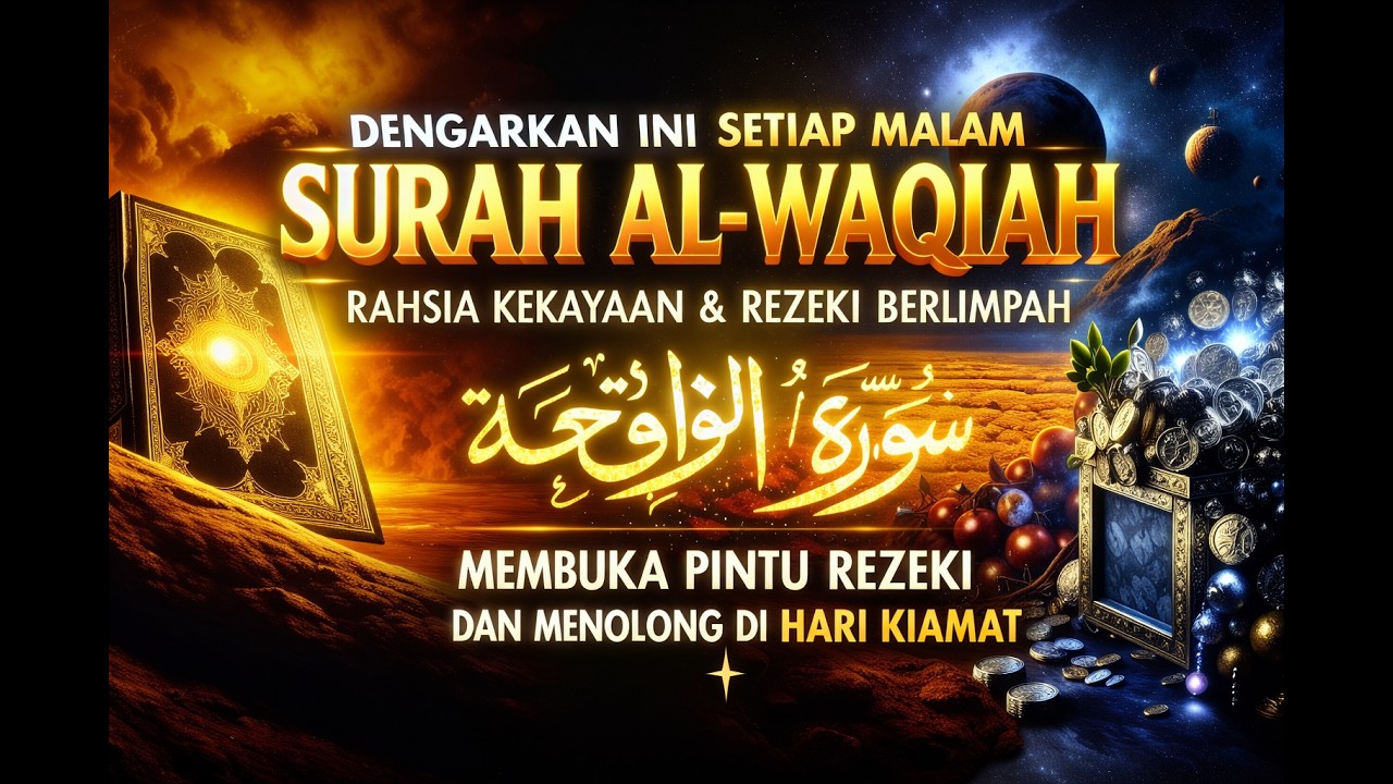 Listen Every Night – Surah Al-Waqiah Full | Peaceful Quran Recitation