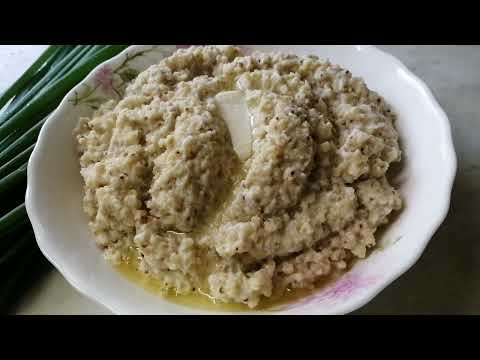 Каша пшенная с яйцом.