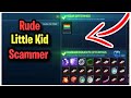 RUDE Little Kid Scams Himself! (Scammer Gets Scammed) Rocket League