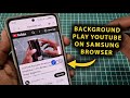 How To Play YouTube Videos In Background On Samsung Internet Browser (No Premium Needed)!