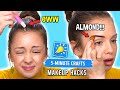 I tested viral 5 minutes crafts makeup hacks for brave girls