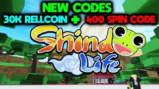 [30K RELLCOINS + 400 SPIN CODE] NEW WORKING SHINDO LIFE CODES | FREE UPDATE CODES