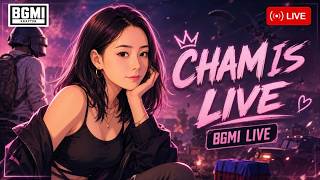 CHAM IS LIVE ROAD TO 1K🎯 💜 | LET'S BUILD TOGETHER💫 | BGMI LIVE 🔥#girlgamer #bgmilive #pubg