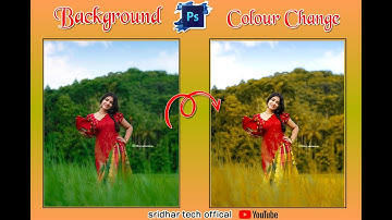 How to Change Background Colour || Telugu || photoshop CS6 || sridhar tech official