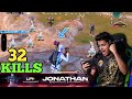 32 kills  jonathan gaming incredible hacker like gameplay  hacker or wott jonathangaming bgmi