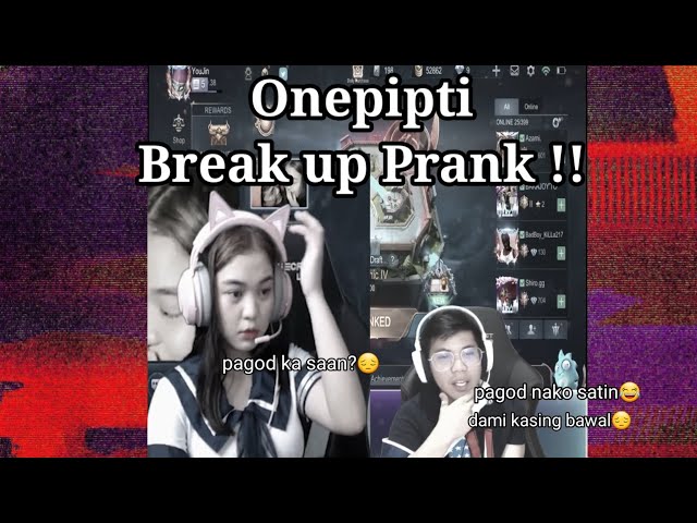 Onepipti break up prank success hahaha😂😂(Onejoy update) class=