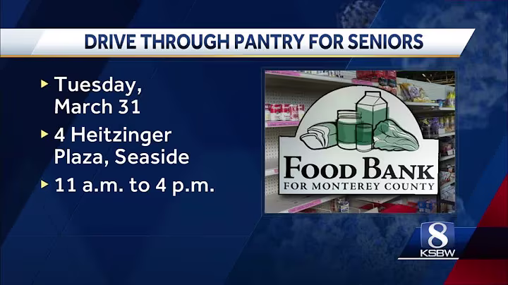 Happening Tuesday: Drive thru food pantry for seniors