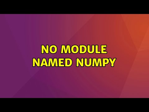 Ubuntu: No module named numpy
