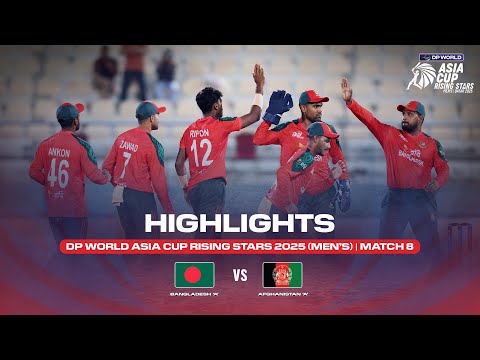 Match 8 | Bangladesh 'A' vs Afghanistan 'A' | Match Highlights | DP World Asia Cup Rising Stars 2025