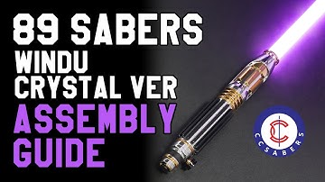 89sabers Windu Crystal Version saber assembly - Tutorial by CCsabers