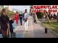 alanya mahmutlar coastal road walking tour 2022 ! alanya antalya turkey travel ! turkey holiday