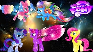 My Little Pony Mane 6 Transforms Into Galaxy Rainbow Ponies Princesses - Mlp Coloring Book For Kids