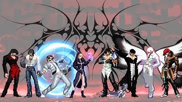 Code.C.Yagevil-R (1p) Team vs Orochi Iori-XIV (3p) Team | KOF MUGEN