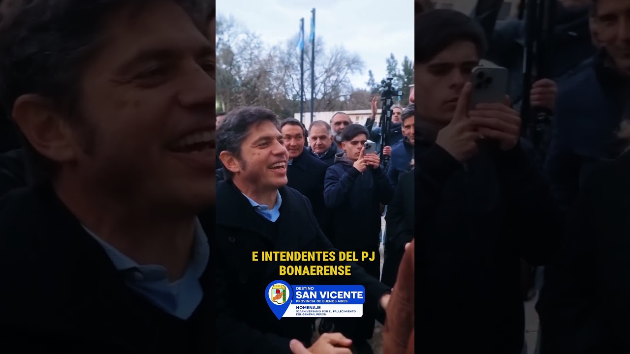 Christian Humada fue invitado por Axel Kicillof al homenaje al General Perón