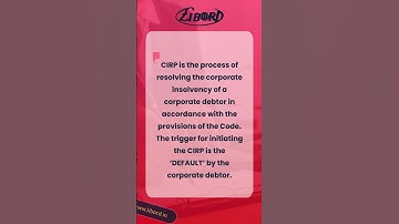 Corporate Insolvency Resolution Process under IBC | Libord #CIRP #NCLT