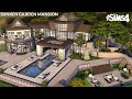 Sims 4 Sunken Garden Mansion [No CC] | Kate Emerald