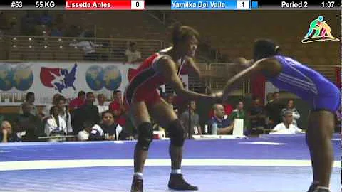 2012 Pan Am: 55 KG WM Semifinal: Lissette Antes (ECU) vs. Yamilka Del Valle (CUB)