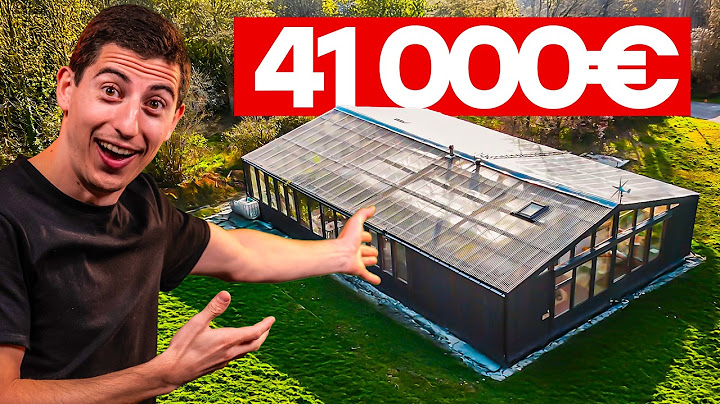 Une Maison SOUS SERRE en Bois à 41 000€ et 100% Autonome !