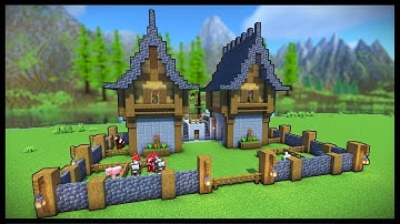 Build the Ultimate 2-Player Medieval Survival Base in Minecraft | Tutorial