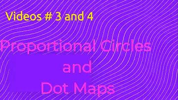 How to draw proportional circles on maps and dot maps in Geography