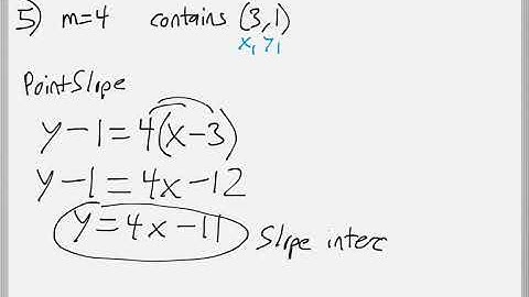 Math 119 : 3.3 #5, #6 (Intermediate Algebra Tutorial : Finding The Equation Of A Line)