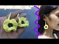 Flower Dangle Crochet earrings |by Crafty Camille