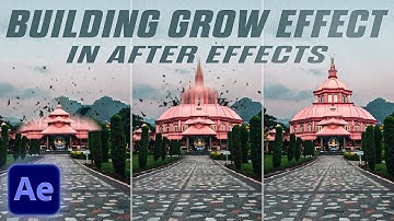 How to create Building Grow Effect in After Effects | House Drop Effect in After Effects