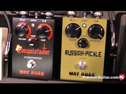 NAMM '17 - Way Huge | MXR Conquistador, Russian Pickle, Dyna Comp Mini & Il Diavolo Demos