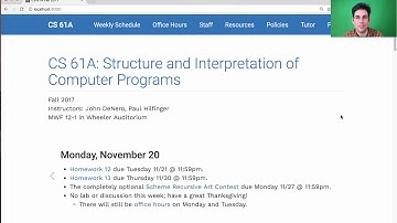 61A Fall 2017 Lecture 35 Video 1