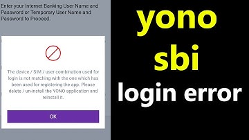 how to fix yono sbi login error | yono sbi login problem | sbi net banking login problem #Shorts