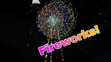 Fireworks in mini block craft |