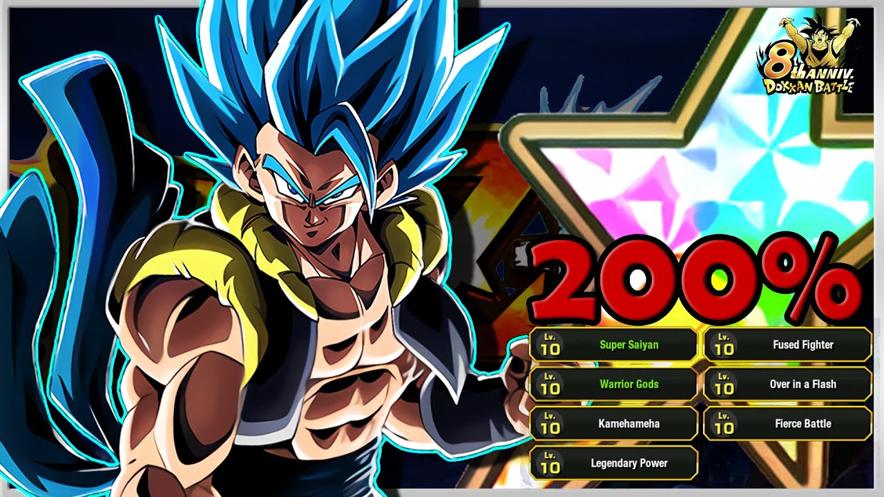 ACTIVE SKILL DID HOW MUCH?! EZA LR STR GOGETA BLUE RAINBOW MAX LINKS