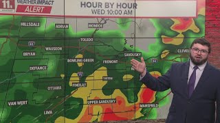 Weather Impact Alert Day: Storm systems moving through the region Wednesday