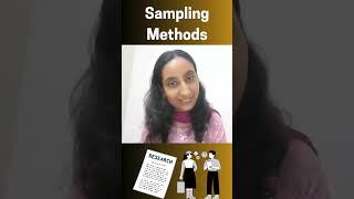 Types of Sampling methods in statistics Probability and non probability #mba #ugcnet #shortvideos