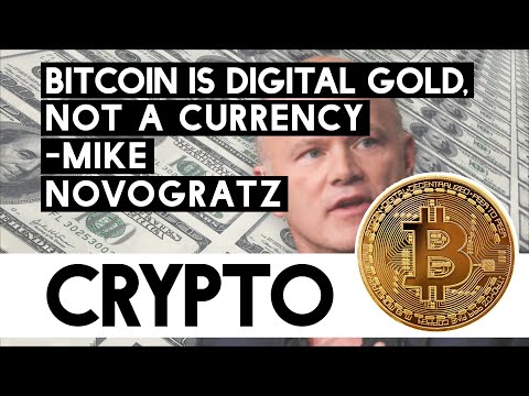 Bitcoin Is Digital Gold & Not A Currency   Mike Novagratz!