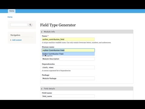 Field Type Generator