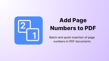 Add Page Numbers to PDF