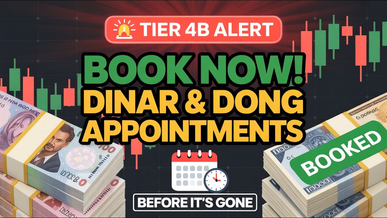 🚨 Tier 4B Exchange LIVE _ Банки подтверждают запись на приём ✅ Забронируйте слот для обмена IQD и...