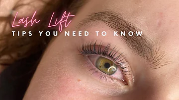 Lash lift tips & tricks