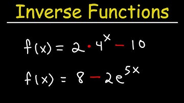 How To Find The Inverse of Exponential Functions