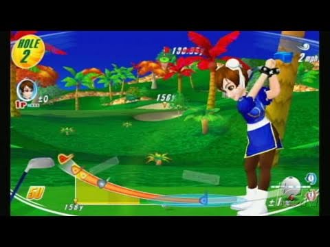 We Love Golf Nintendo Wii Gameplay Chun Li Youtube