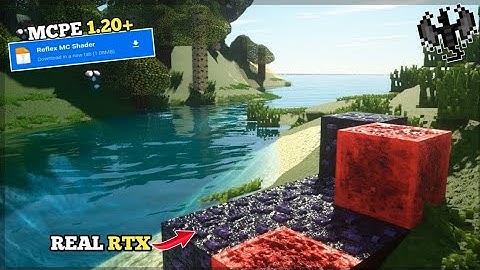RTX Shader Minecraft PE 1.20 | Render Dragon Shader | No clickbait