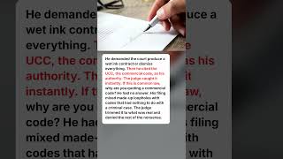 He Cited a Commercial Code, Called It Common Law